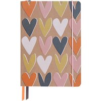 Caroline Gardner A5 Hearts Notebook, Multi