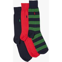 Polo Ralph Lauren RGB Stripe Socks Gift Box, Pack Of 3, Multi