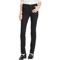 Lauren Ralph Lauren Premier Straight Sateen Jeans, Polo Black