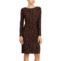 Lauren Ralph Lauren Emiliano Leopard Print Dress, Brown Multi