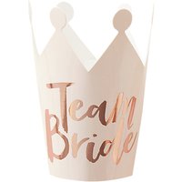 Ginger Ray Team Bride Foiled Crowns, Pack Of 5