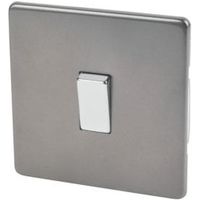 Varilight 10A 2-Way Single Slate Grey Light Switch