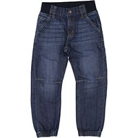 Polarn O. Pyret Children's Cuffed Denim Jeans, Blue