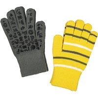 Polarn O. Pyret Children's Magic Gloves, Pack Of 2, Yellow/Grey