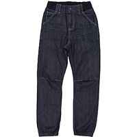 Polarn O. Pyret Children's Cuff Denim Jeans, Blue