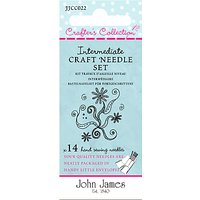 Needles By John James Crafters Collection Intermediate Craft Needle Set, Pack Of 14