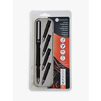 Manuscript Classic Calligraphy Pen With Nibs, Pack Of 5