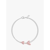 Joma Avie Love Life Life Heart Chain Bracelet, Silver/Rose Gold