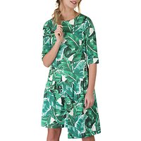 Closet Three-Quarter Length Sleeve Asymmetric Dress, Green