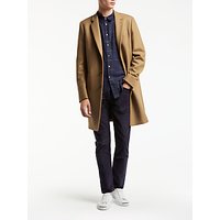 PS By Paul Smith Button Epsom Wool Cashmere Overcoat, Camel