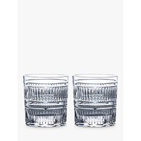 Royal Doulton R&D Collection Radial Crystal Cut Glass Tumblers, 290ml, Set Of 2