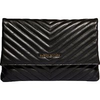 Karen Millen Leather Quilted Brompton Bag, Black
