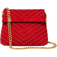 Karen Millen Leather Stud Mini Regent Shoulder Bag, Red