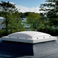 Velux White PVCu Fixed Flat Roof Window (H)1080mm (W)780mm (L)1080mm - CFP060090H