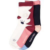 Polarn O. Pyret Children's Printed Socks, Pack Of 2, Pink