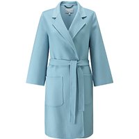 Pure Collection Easy Double Faced Coat, Soft Blue