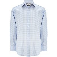 Thomas Pink Ted Check Slim Fit Shirt, Pale Blue/White