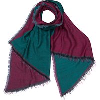 East Two Tone Scarf, Forest/Spiced Plum