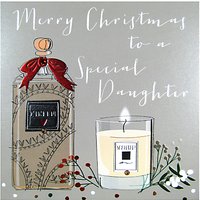 Belly Button Designs Daughter Perfume Candle Christmas Card, Silver