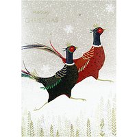 Sara Miller Pheasants Christmas Card