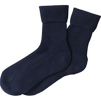 Pure Collection Cashmere Socks, Navy