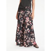 Modern Rarity Wide Leg Archive Floral Print Trousers, Charcoal