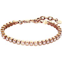 Dyrberg/Kern Cony Swarovski Crystal Tennis Bracelet - Rose Gold