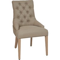 Neptune Henley Upholstered Linen Dining Chair - Oak