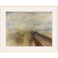 Joseph Mallord William Turner- Rain, Steam And Speed - Natural Ash Framed Print