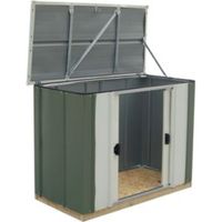 4X2 Greenvale Pent Metal Shed - 5013856993353