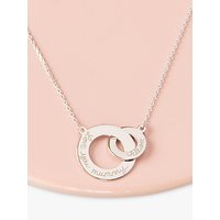 Merci Maman Personalised Intertwined Charm Necklace - Silver