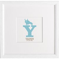 Letterfest Children's Name Animal Alphabet Framed Print - Y - Yak