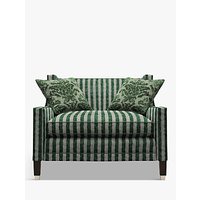 Duresta Grayson Reading Chair, Umber Leg - Scirocco Stripe Emerald