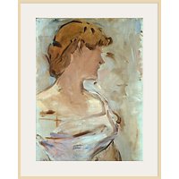 The Courtauld Gallery, Edouard Manet - Au Bal - Marguerite De Conflans En Toilette De Bal 1887-1880 Print - Natural Ash Framed Print