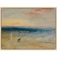 The Courtauld Gallery, Joseph Mallord William Turner - Dawn After The Wreck Circa 1841 Print - Natural Ash Framed Canvas