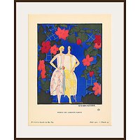 The Courtauld Gallery, Gazette Du Bon Ton - No6 1921 Robes De Garden-Party Print, 50 X 40cm - Dark Frame