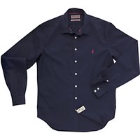 Thomas Pink Drake Plain Long Sleeve Shirt - Navy
