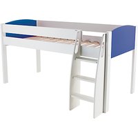 Stompa Uno S Plus Mid-sleeper Bed Frame - White/Blue