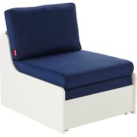Stompa Uno S Plus Single Chair Bed - White/Blue