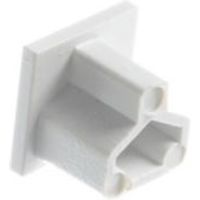 MK ABS Plastic White End Cap (W)16mm - 5017490587411