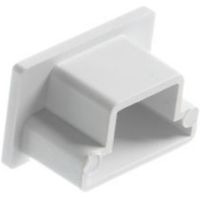 MK ABS Plastic White End Cap (W)25mm - 5017490587251