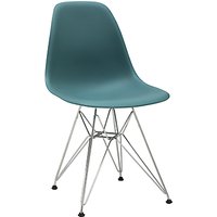 Vitra Eames DSR 43cm Side Chair - Ocean / Chrome