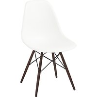 Vitra Eames DSW 43cm Side Chair - White / Dark Maple