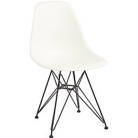 Vitra Eames DSR 43cm Side Chair - Cream / Black