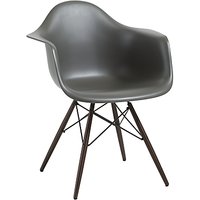 Vitra Eames DAW 43cm Armchair - Grey / Dark Maple