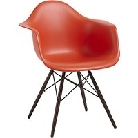 Vitra Eames DAW 43cm Armchair - Red / Dark Maple