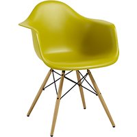 Vitra Eames DAW 43cm Armchair - Mustard / Light Wood