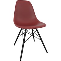 Vitra Eames DSW 43cm Side Chair - Oxide Red / Black Maple