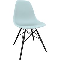 Vitra Eames DSW 43cm Side Chair - Ice Grey / Black Maple