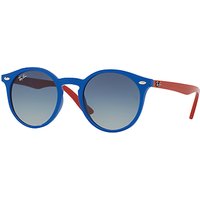 Ray-Ban Junior RJ9064S Round Sunglasses - Red/Blue